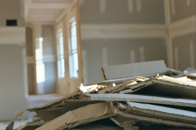 Subterranean termites eat drywall paperboards