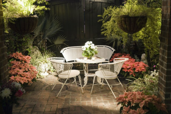 Patio free from mosquitoes at night