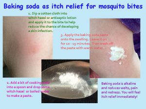 Baking soda as a mosquito bite cure
